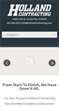 Mobile Screenshot of hollandcontracting.com