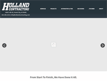 Tablet Screenshot of hollandcontracting.com